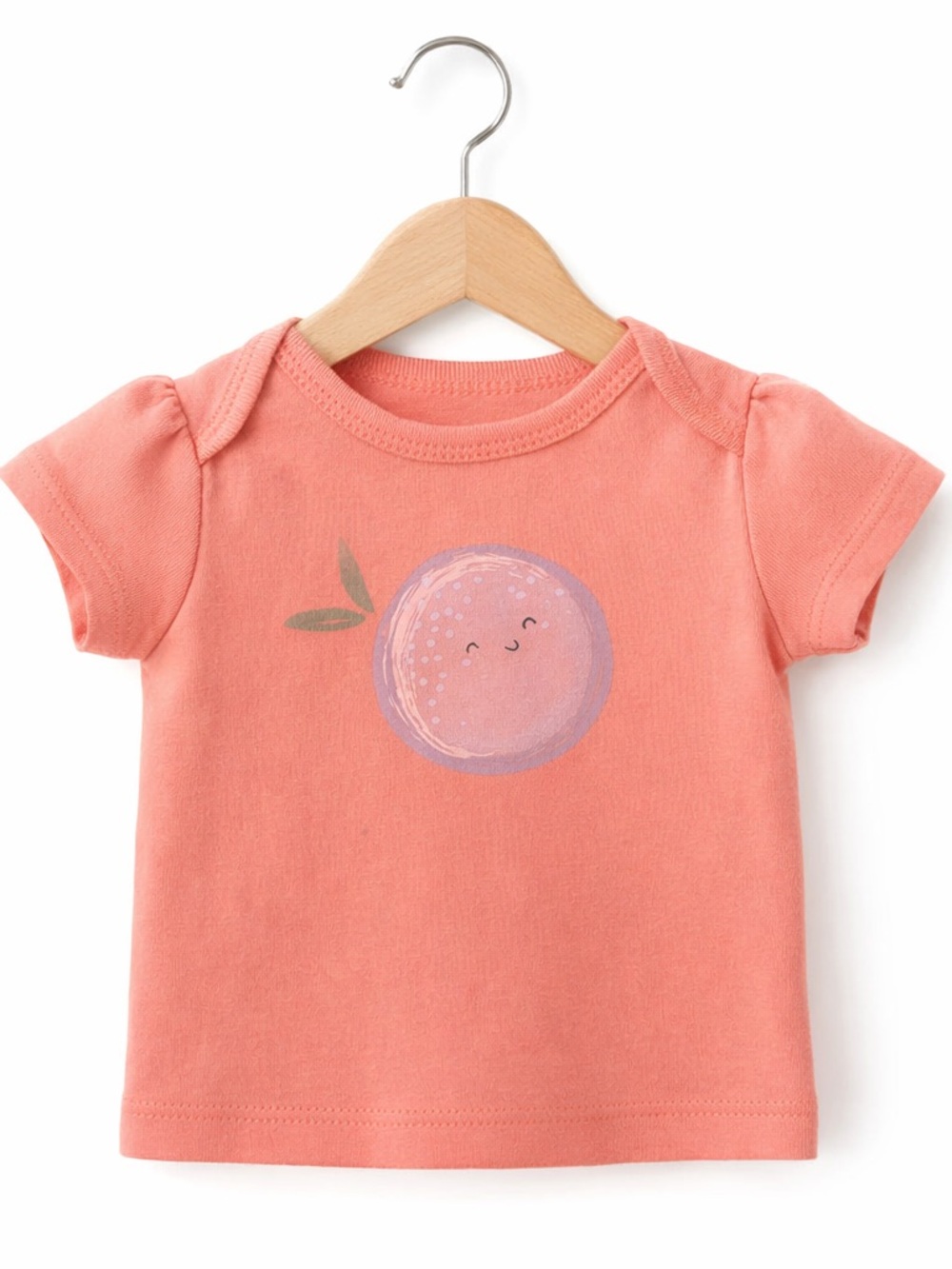 5/$15 Carter's Cute Peach Print T-Shirt Size Newborn